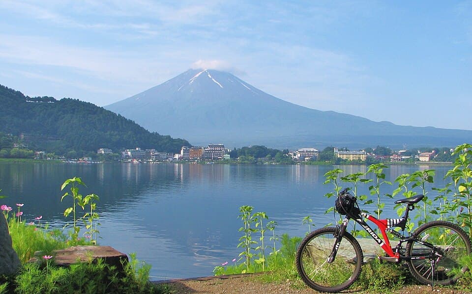 富士河口湖の街歩き