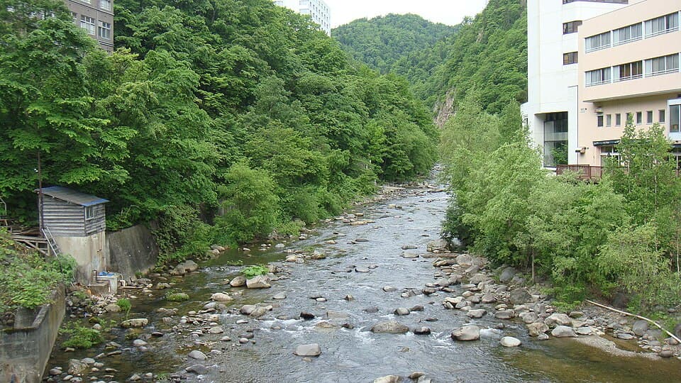 定山渓温泉の街歩き